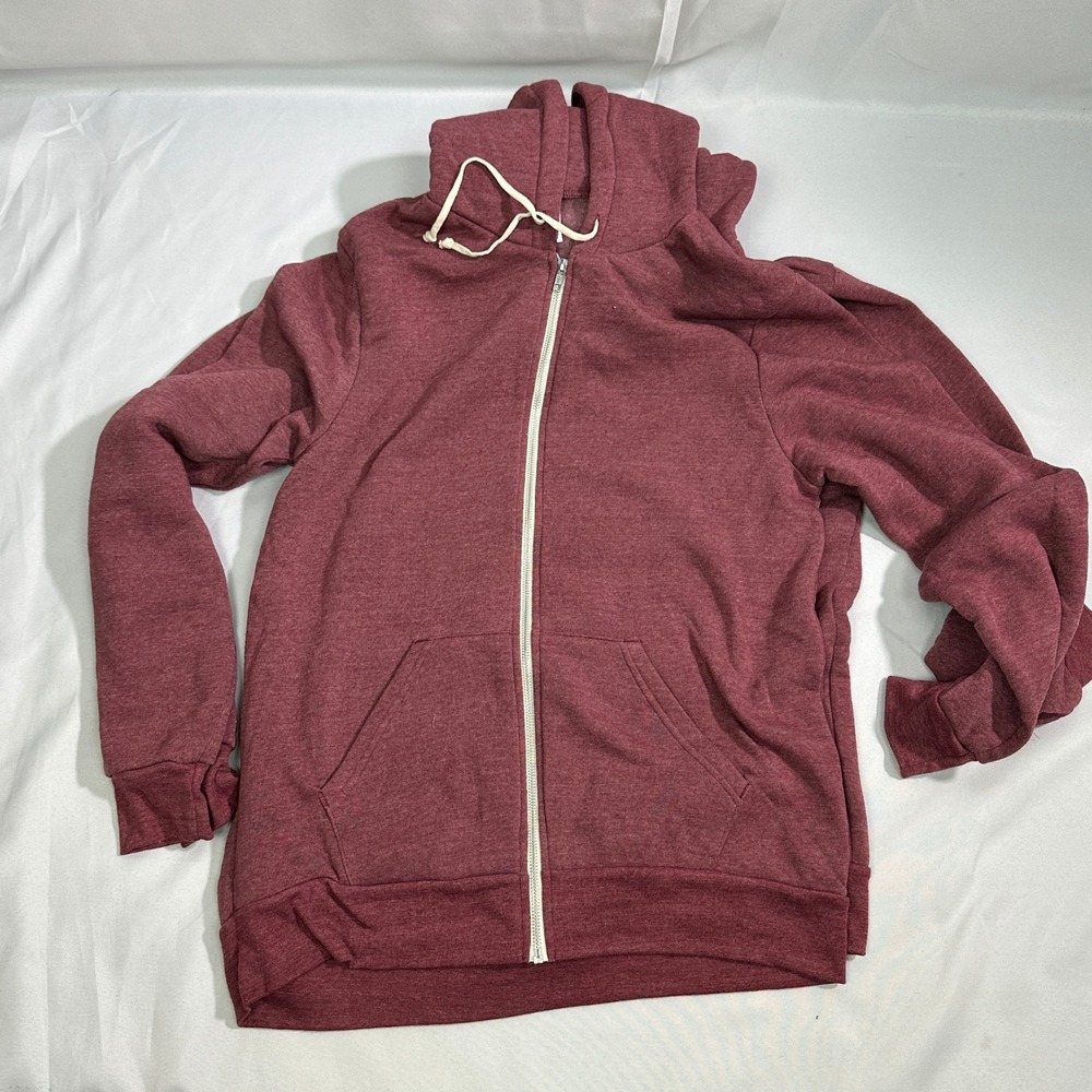 NWT Alternative Apparel Zip Hoodie Mens XL True Currant Lot 2 Streetwear Basic